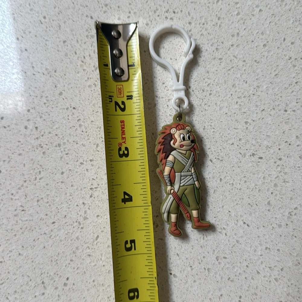 Star Wars themed hedgehog cartoon keychain
